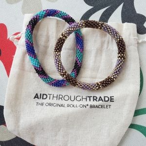 Aid Through Trade Original Roll On Bracelets NWOT